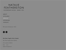 Tablet Screenshot of nataliefeatherston.com